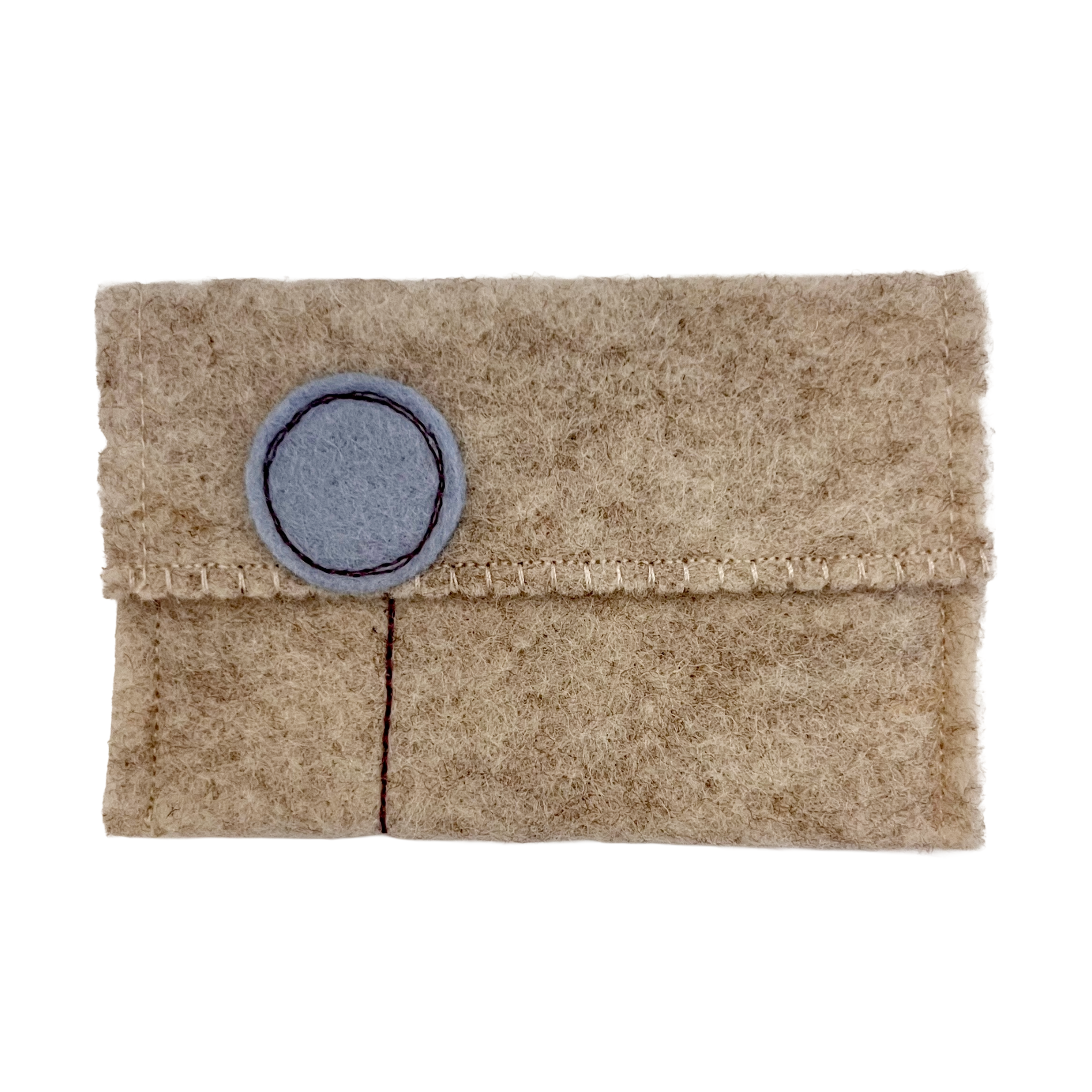 Oatmeal Wool Felt Gift Card Holders