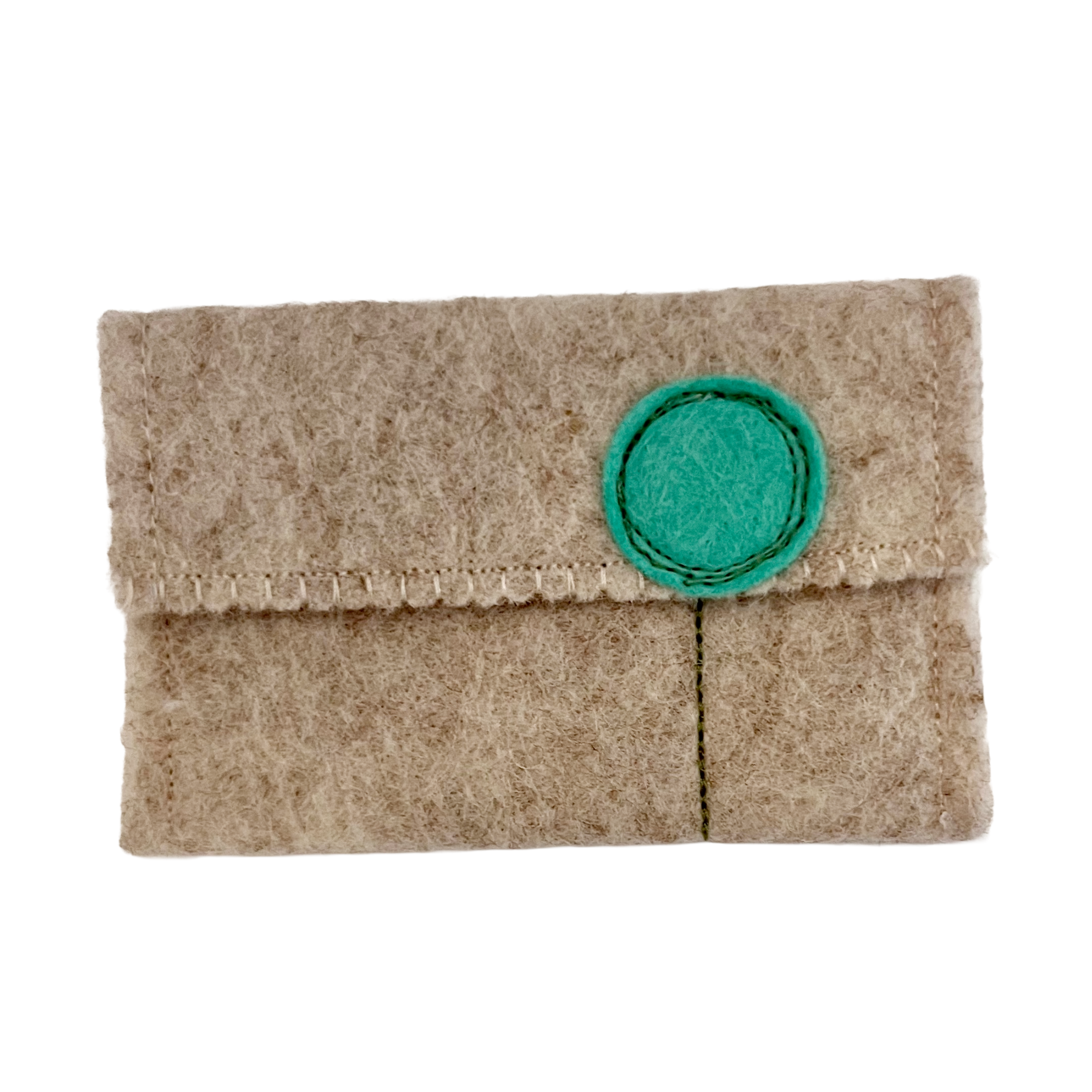 Oatmeal Wool Felt Gift Card Holders