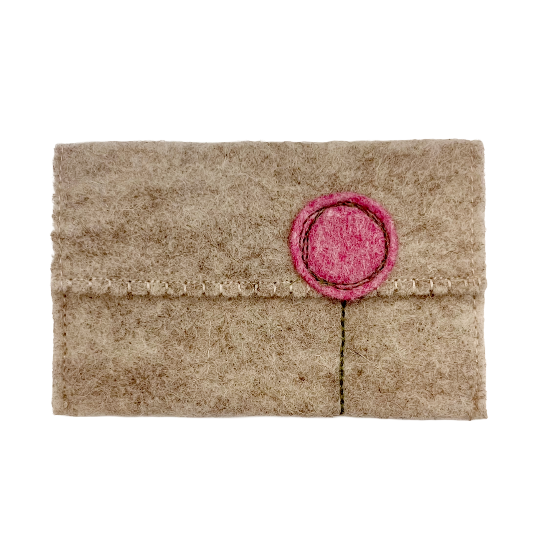 Oatmeal Wool Felt Gift Card Holders