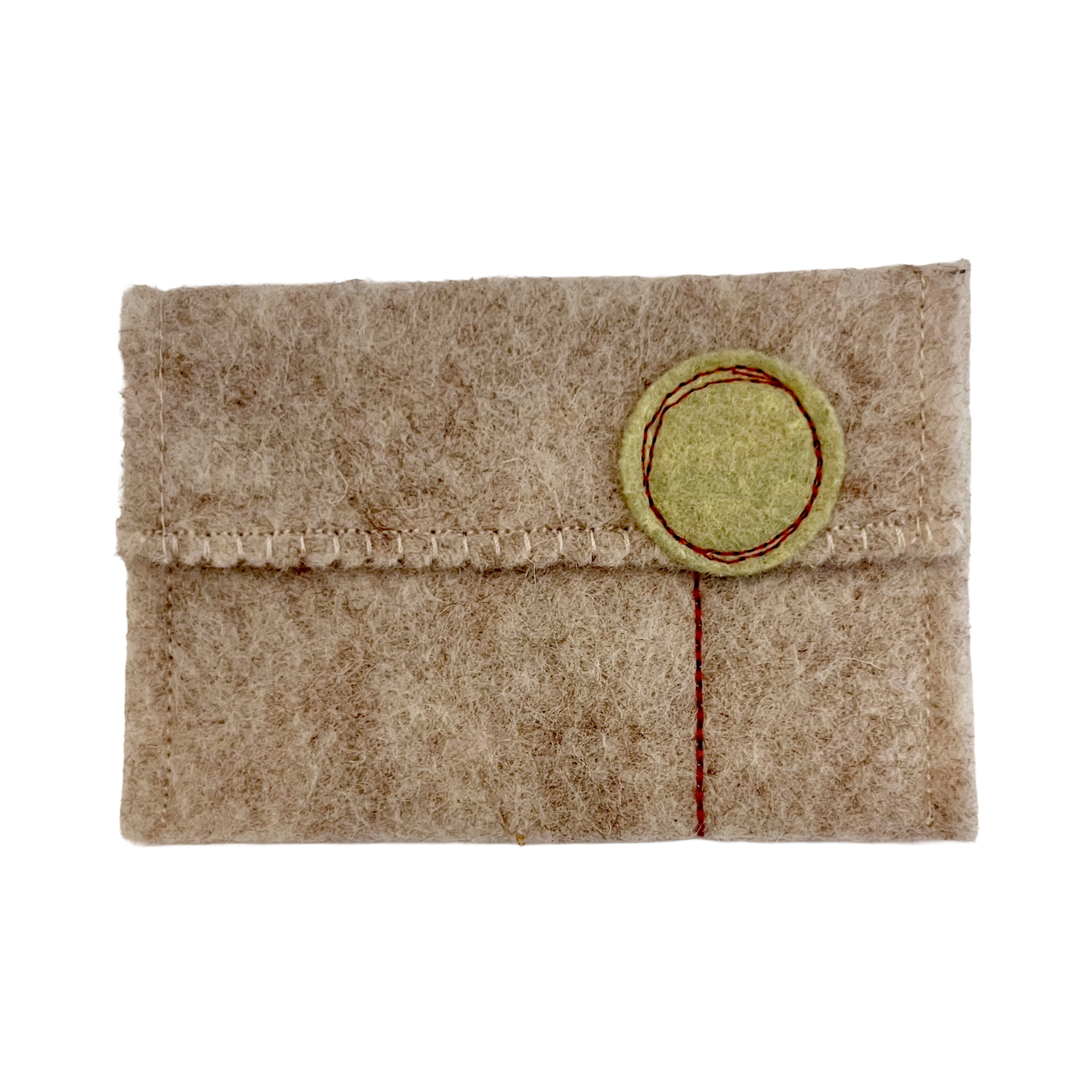 Oatmeal Wool Felt Gift Card Holders