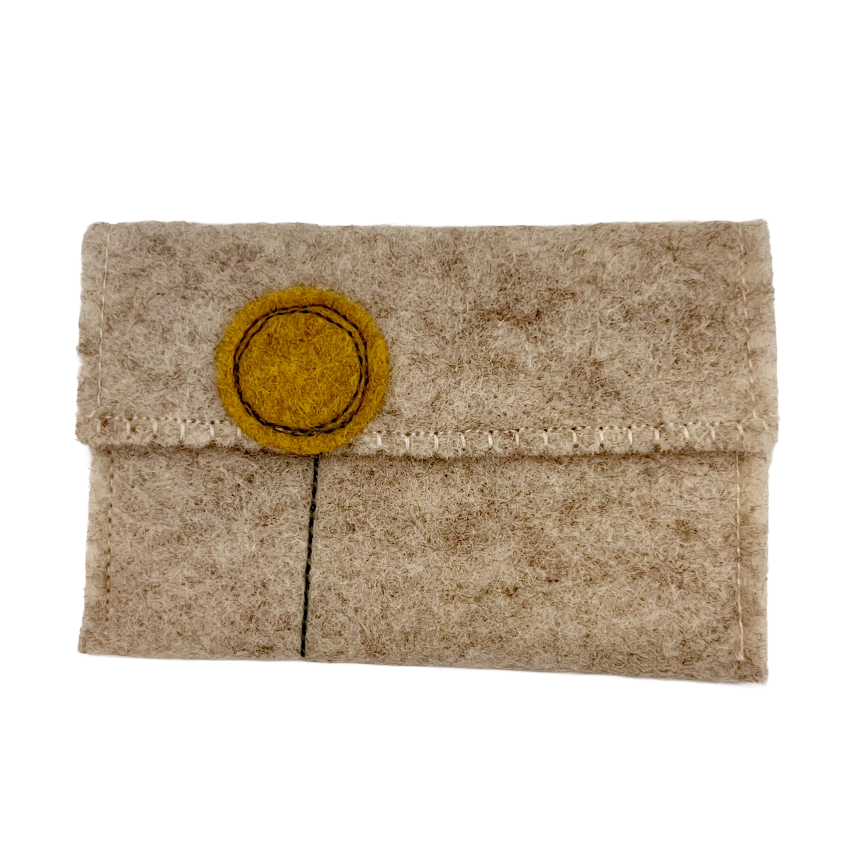 Oatmeal Wool Felt Gift Card Holders