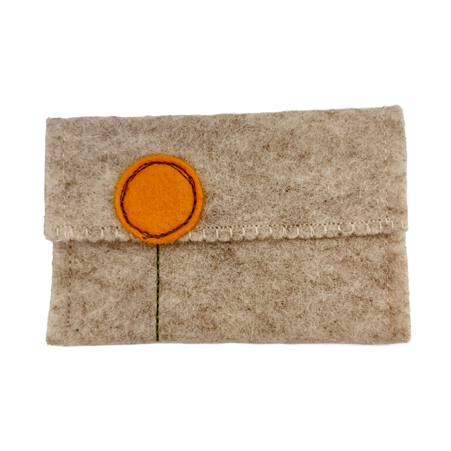 Oatmeal Wool Felt Gift Card Holders
