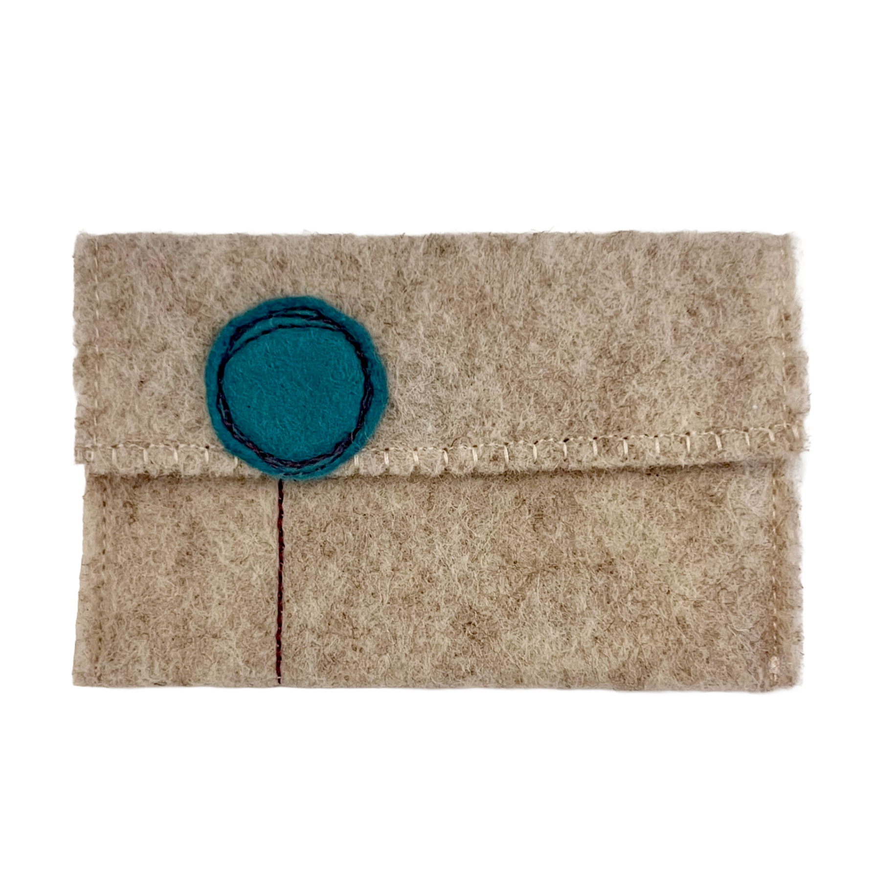 Oatmeal Wool Felt Gift Card Holders