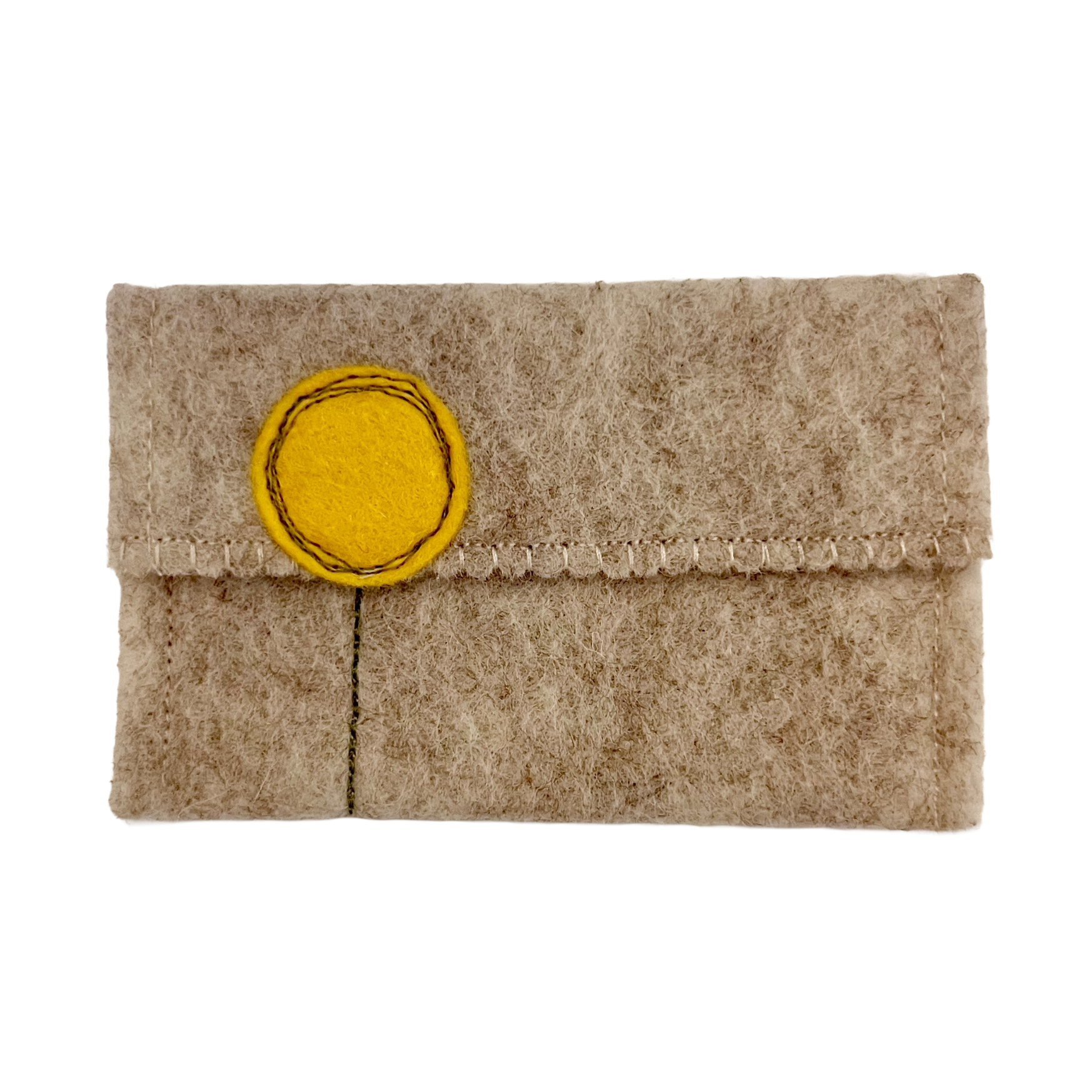 Oatmeal Wool Felt Gift Card Holders