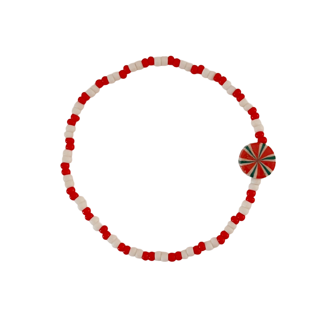 Holiday Bracelets & Earrings – Red & White
