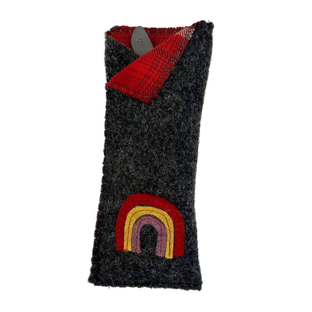 Flannel-Lined Felt Reading Glass Case