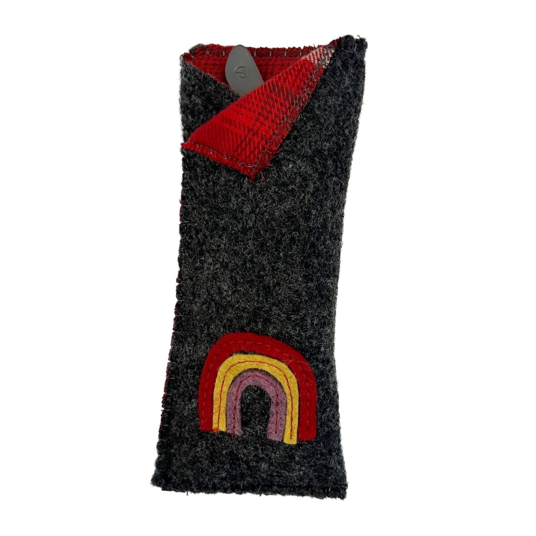 Flannel-Lined Felt Reading Glass Case