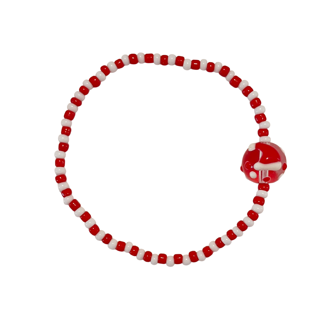 Holiday Bracelets & Earrings – Red & White