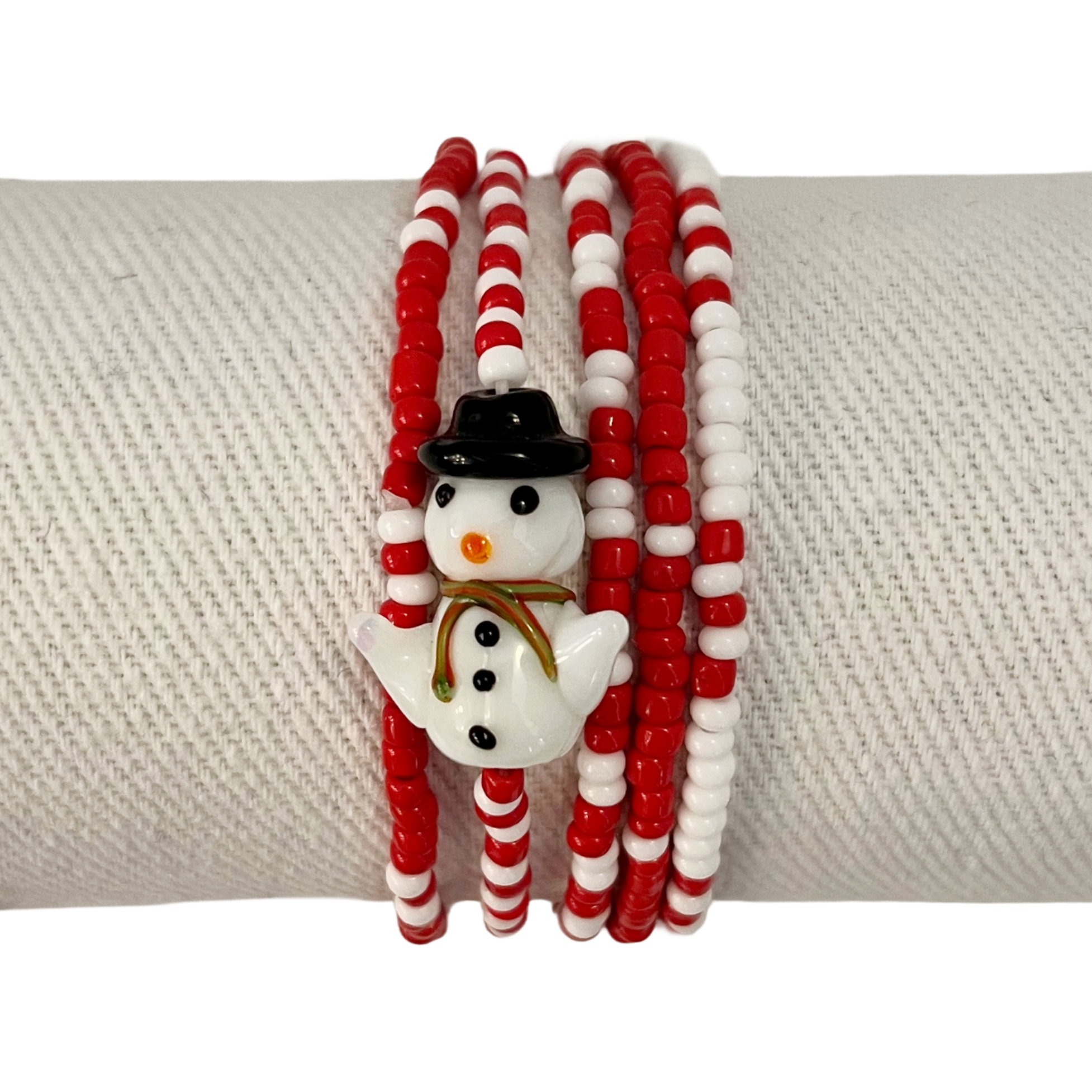 Holiday Bracelets & Earrings – Red & White