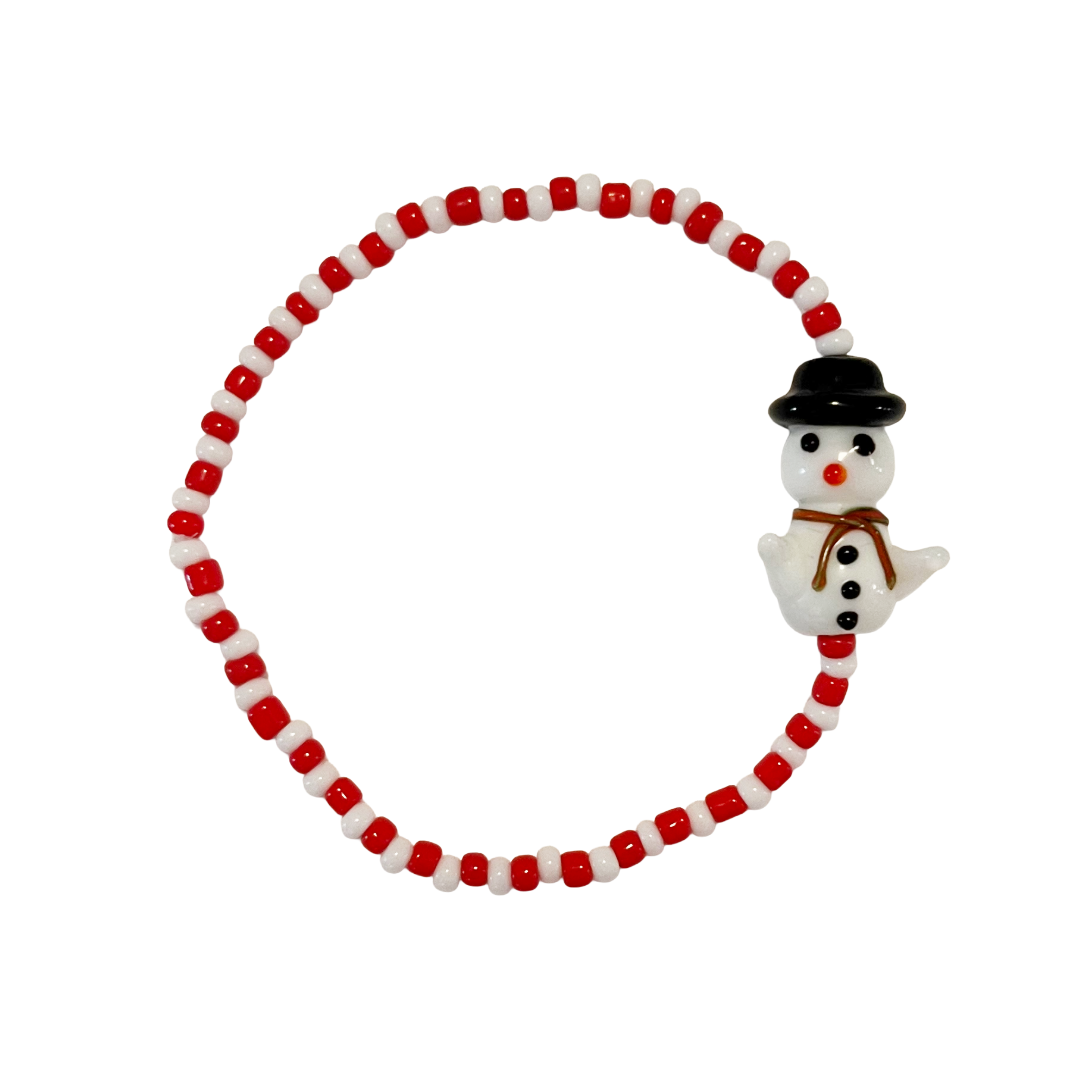 Holiday Bracelets & Earrings – Red & White