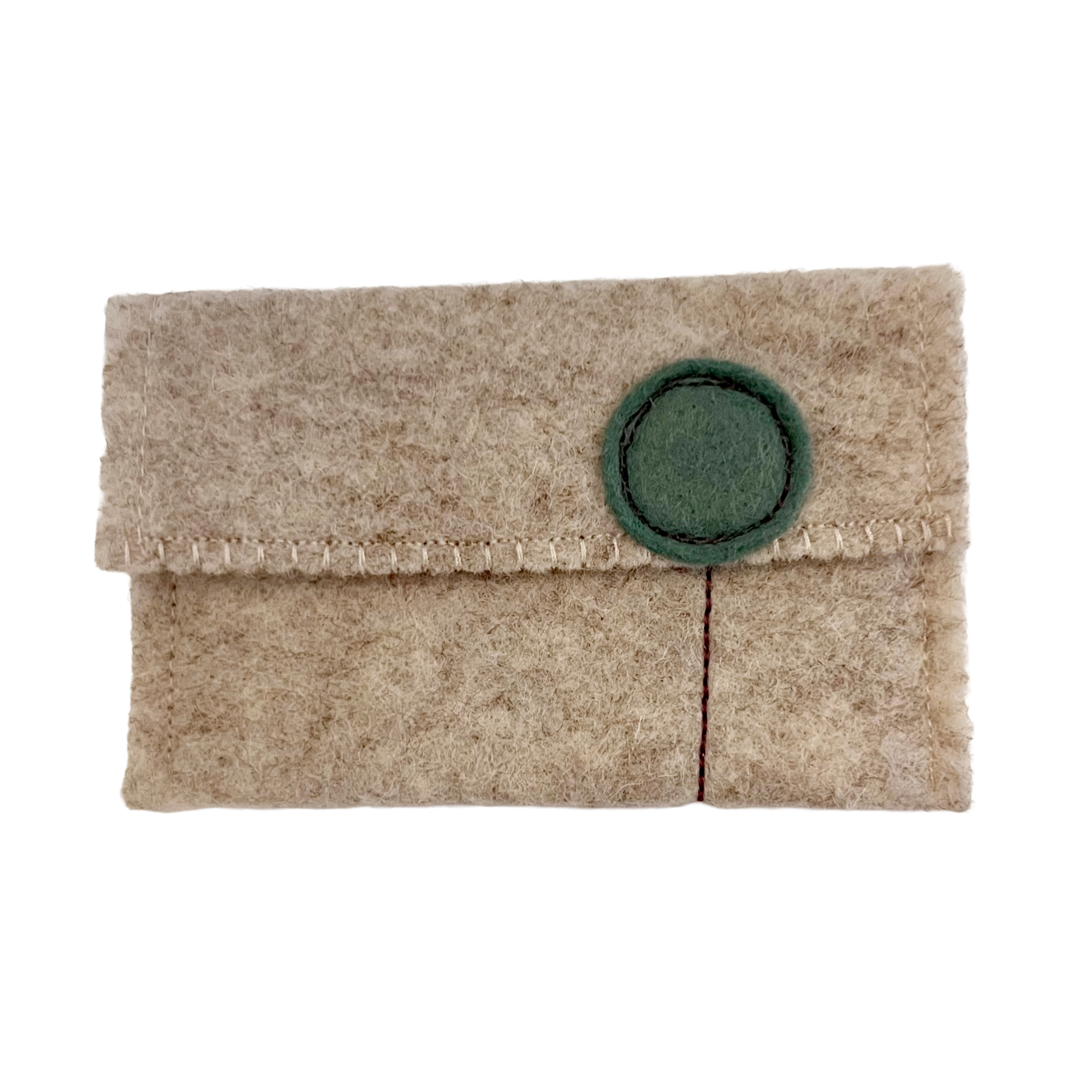 Oatmeal Wool Felt Gift Card Holders