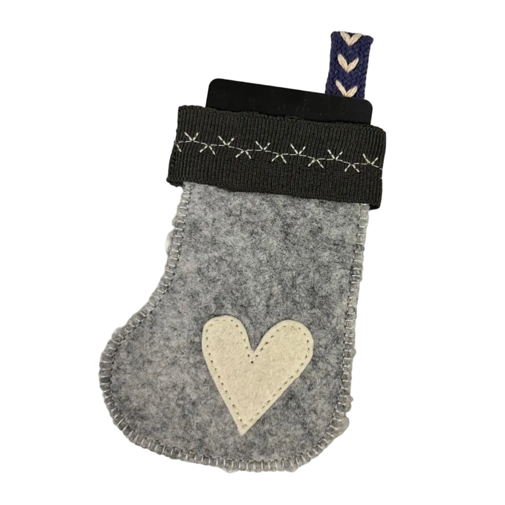 Mini Felt Stocking Gift Card Holder 🤍