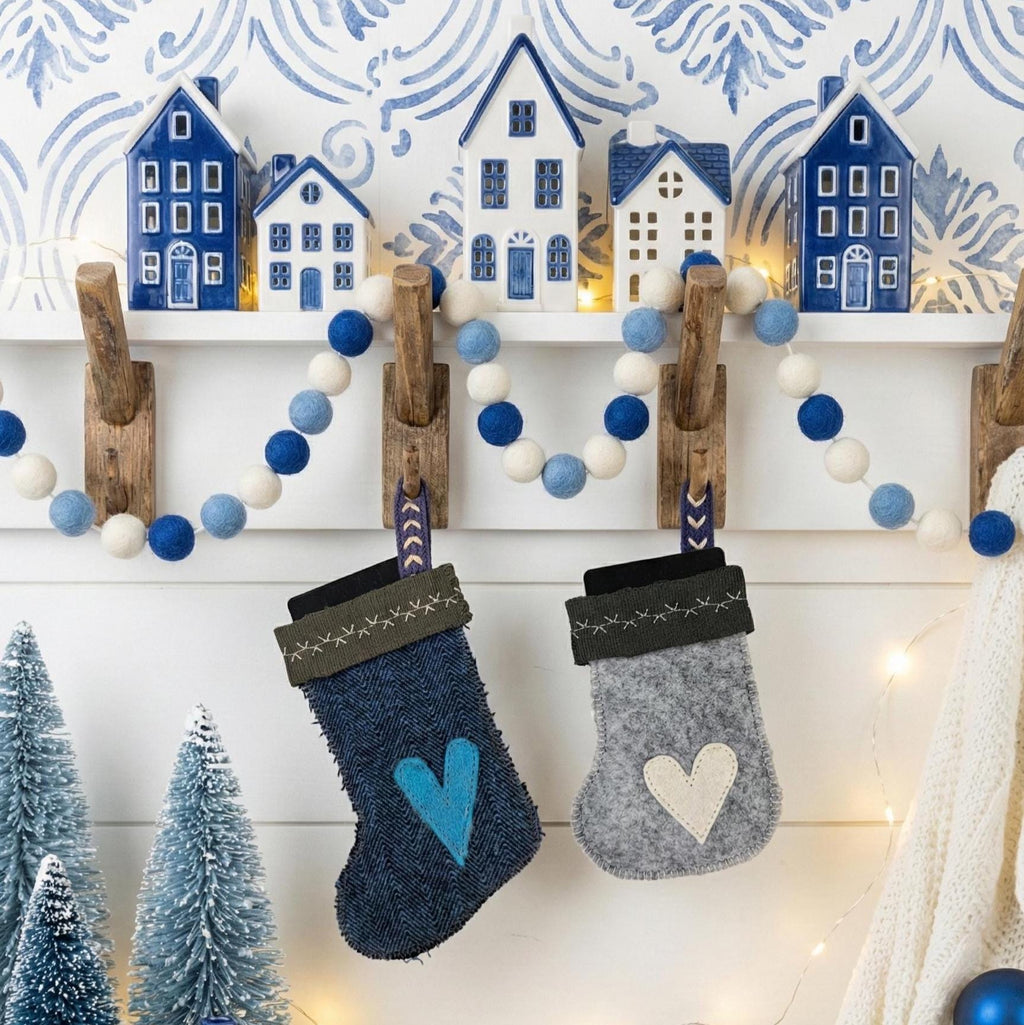 Mini Felt Stocking Gift Card Holder 🤍