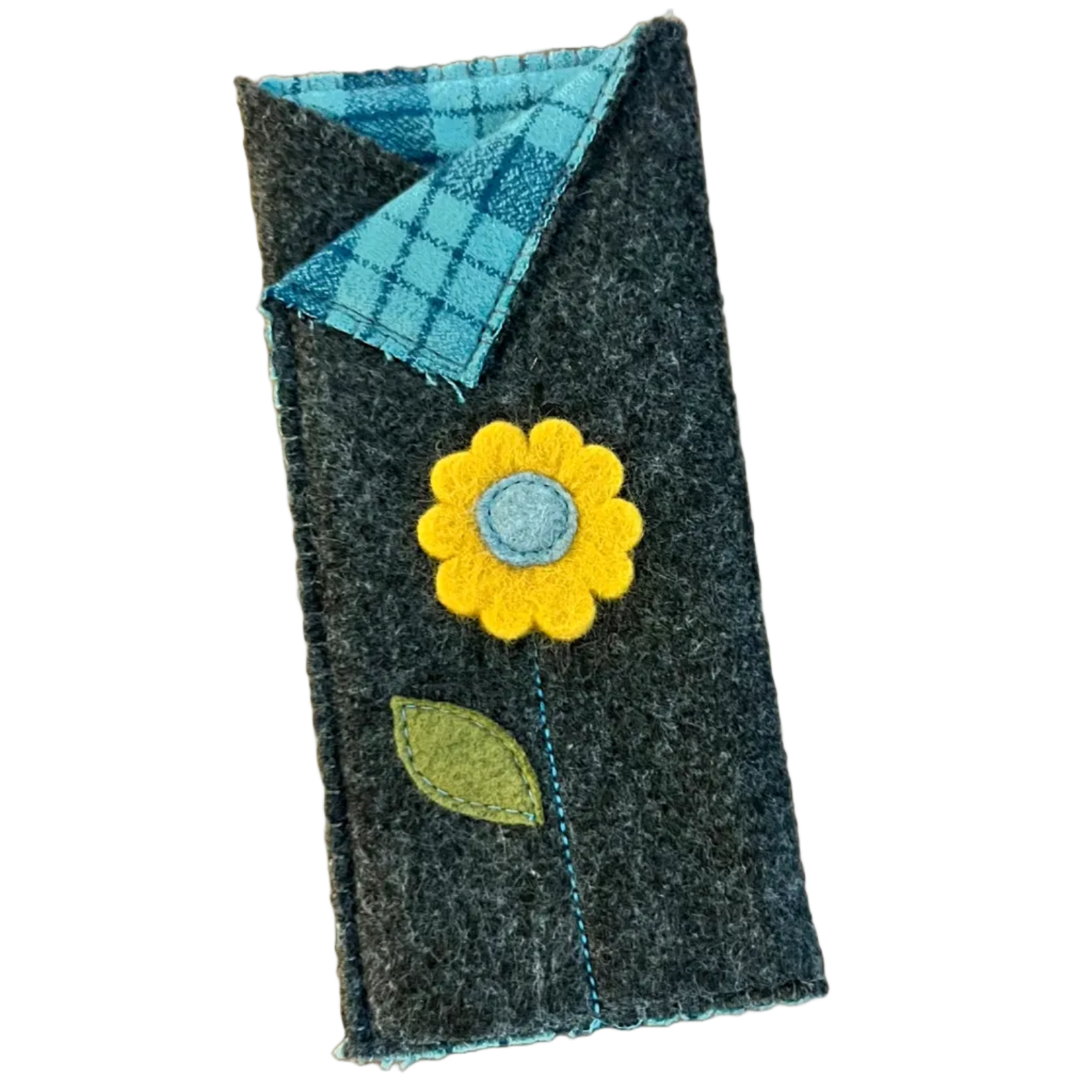 Flannel-Lined Felt Sunglasses Case 🌻